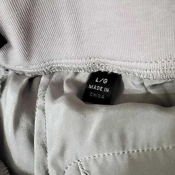 ATM Anthony Thomas Mellilo Silk Joggers Pants L Gray FLAW - Picture 9 of 10